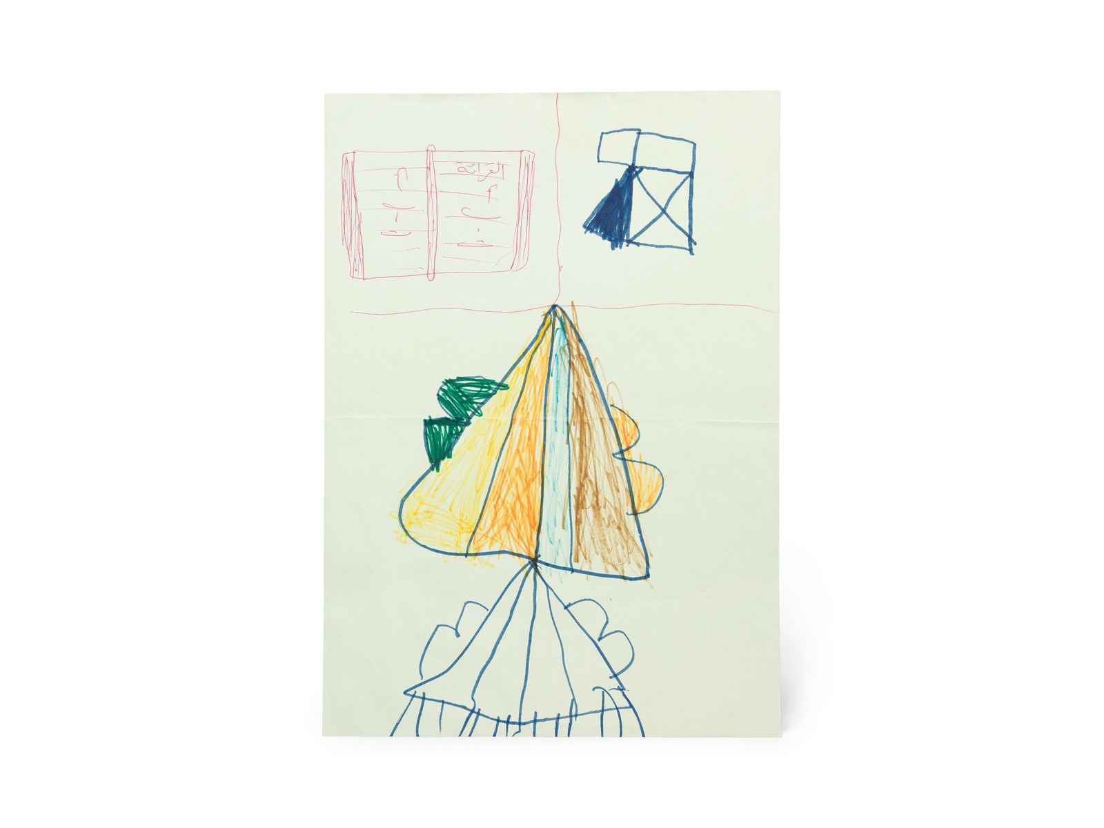 Drawing of an airplane/kite