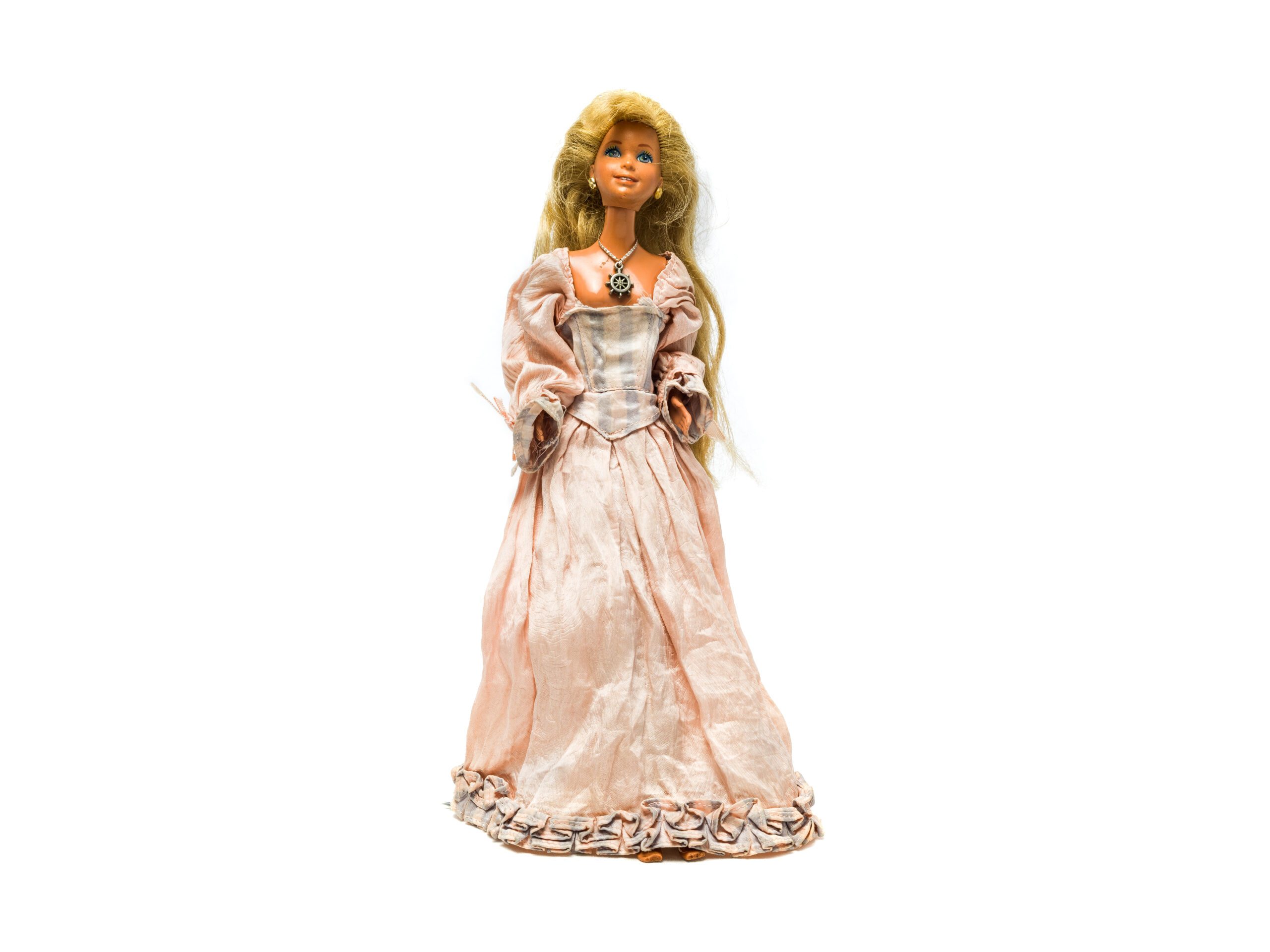Barbie doll in pink gown